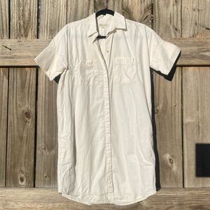 Madewell Cream Short Sleeve Dress Size XS